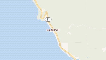 Samish, Washington map