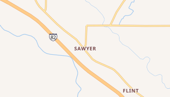 Sawyer, Washington map