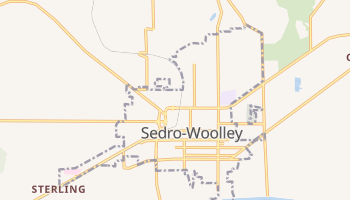 Sedro-Woolley, Washington map