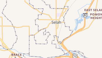 Selah, Washington map