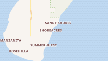 Shore Acres, Washington map