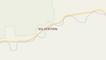 Silverton, Washington map