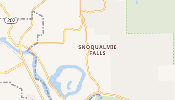Snoqualmie Falls, Washington map