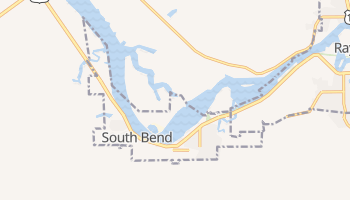 South Bend, Washington map