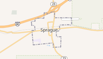 Sprague, Washington map