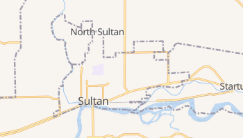 Sultan, Washington map