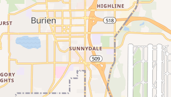 Sunnydale, Washington map