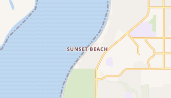 Sunset Beach, Washington map