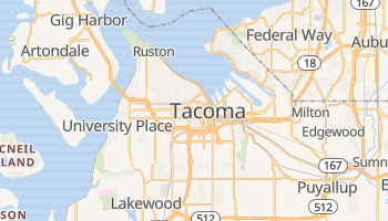 Tacoma, Washington map