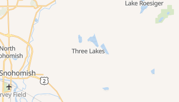 Three Lakes, Washington map