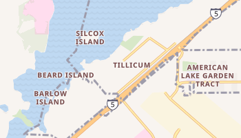 Tillicum, Washington map