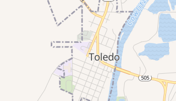 Toledo, Washington map