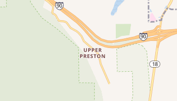 Upper Preston, Washington map