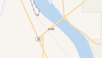 Usk, Washington map