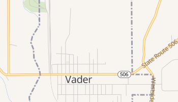 Vader, Washington map