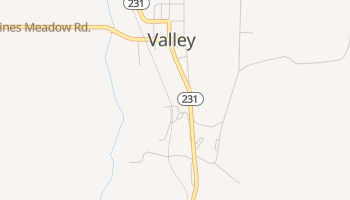 Valley, Washington map