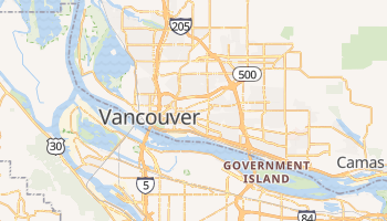 Vancouver, Washington map