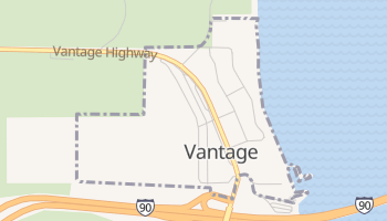 Vantage, Washington map