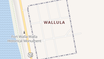 Wallula, Washington map