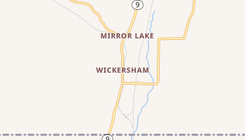 Wickersham, Washington map