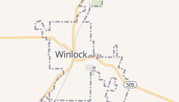 Winlock, Washington map