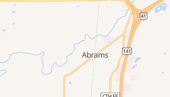 Abrams, Wisconsin map