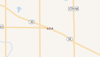 Ada, Wisconsin map