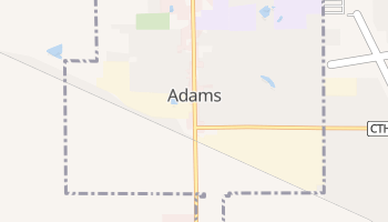Adams, Wisconsin map