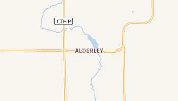 Alderley, Wisconsin map