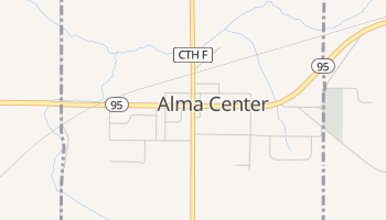 Alma Center, Wisconsin map