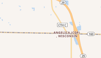 Angelica, Wisconsin map