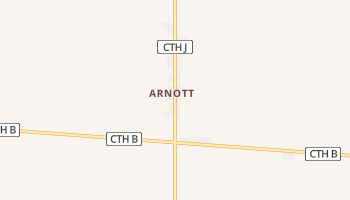 Arnott, Wisconsin map