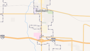 Baldwin, Wisconsin map