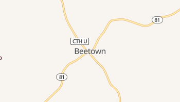 Beetown, Wisconsin map