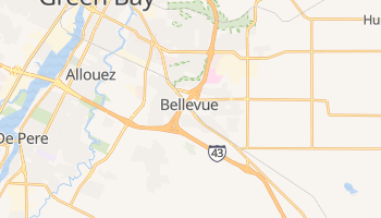 Bellevue, Wisconsin map