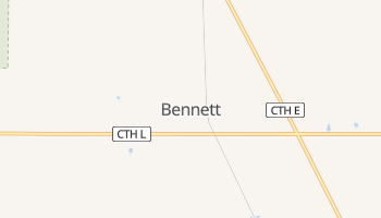 Bennett, Wisconsin map