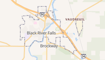 Black River Falls, Wisconsin map