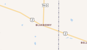 Blueberry, Wisconsin map