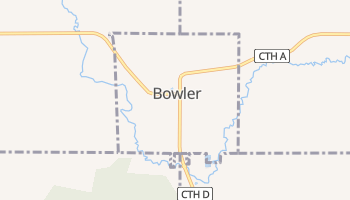 Bowler, Wisconsin map