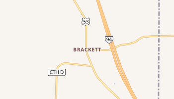 Brackett, Wisconsin map