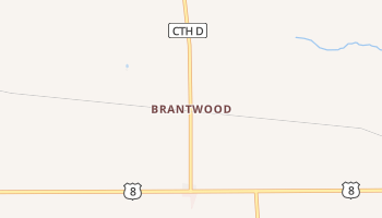Brantwood, Wisconsin map