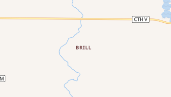 Brill, Wisconsin map