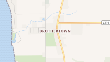 Brothertown, Wisconsin map