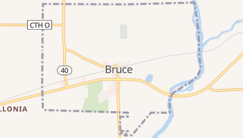 Bruce, Wisconsin map