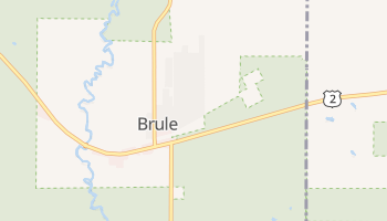 Brule, Wisconsin map