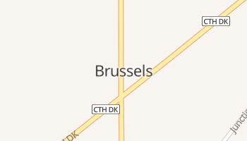 Brussels, Wisconsin map