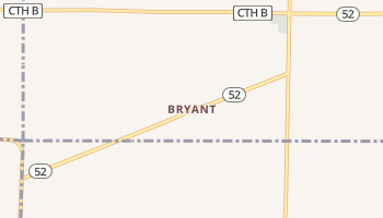 Bryant, Wisconsin map