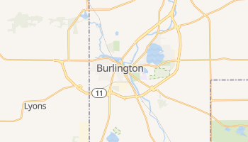 Burlington, Wisconsin map