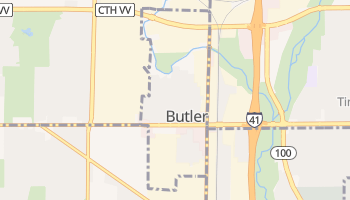 Butler, Wisconsin map