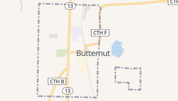 Butternut, Wisconsin map